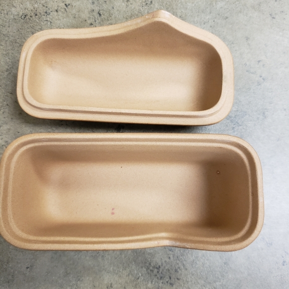 Vintage Crowning Touch ceramic and porcelain glazed purple crackle trinket box - Picture 5 of 7